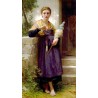 The Spinner by William Adolphe Bouguereau - Art gallery oil...