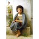 The Little Knitter by William Adolphe Bouguereau - Art gallery oil painting reproductions