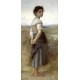 The Young Shepherdess 1885 by William Adolphe Bouguereau - Art gallery oil painting reproductions