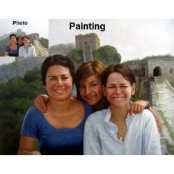 3 Subject Custom Oil Painting
