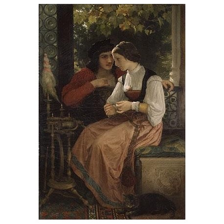 The Proposal by William Adolphe Bouguereau - Art gallery oil painting reproductions