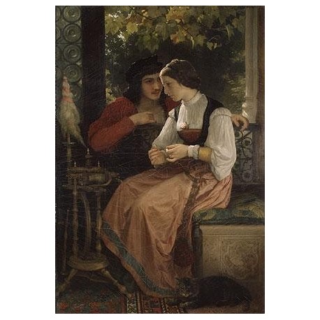 The Proposal by William Adolphe Bouguereau - Art gallery oil...