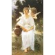 Whisperings of Love 1889 by William Adolphe Bouguereau - Art gallery oil painting reproductions