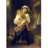 Young Mother Gazing at Her Child by William Adolphe Bouguereau -...