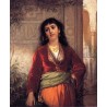 The Unwelcome Companion - A Street Scene in Cairo 1873 by John William Waterhouse