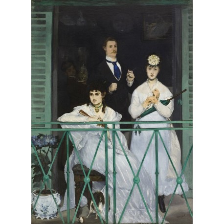 The Balcony 1868 By Edouard Manet