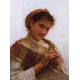 Young Girl Crocheting 1889 by William Adolphe Bouguereau -Art gallery oil painting reproductions