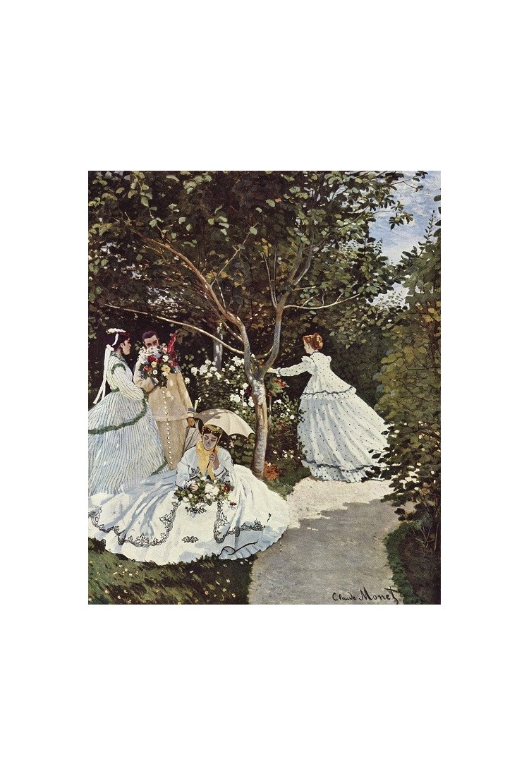 Women In The Garden 1866 By Claude Monet