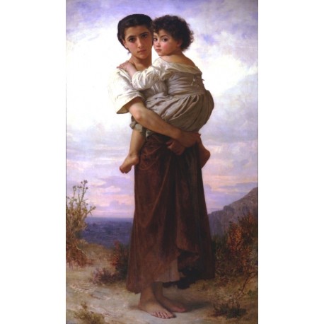 Young Gypsies 1879 by William Adolphe Bouguereau - Art gallery oil...