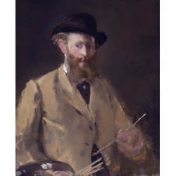 Self Portrait with Palette, 1878-79 By Edouard Manet