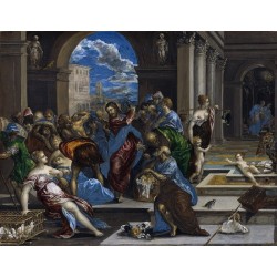 Christ Driving the Money Changers from the Temple (1568) By El Greco