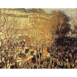 Boulevard Des Capucines by Claude Oscar Monet - Art gallery oil painting reproductions