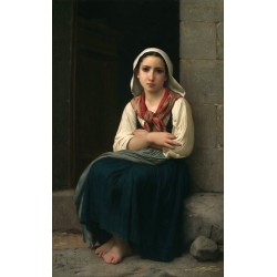 Yvonnette by William Adolphe Bouguereau - Art gallery oil painting...