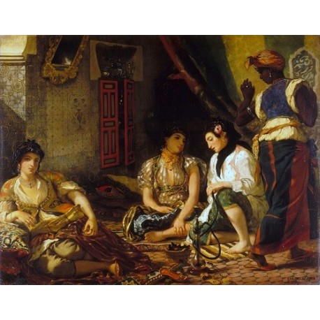 The Women of Algiers (1834) By Eugene Delacroix