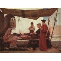 A Grecian Flower Market 1880 by John William Waterhouse 