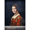 Lady From the Court of Milan, La Belle Ferronniere 1490 by Leonardo Da Vinci