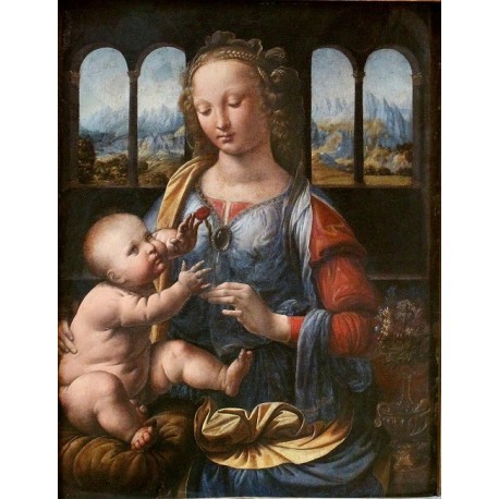 The Madonna of the Carnation by Leonardo Da Vinci