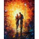 Romantic Walk Home Decor Abstract Oil Painting