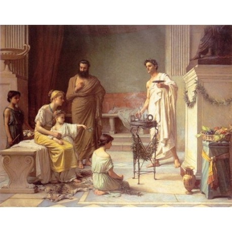 A Sick Child brought into the Temple of Aesculapius 1877 by John William Waterhouse