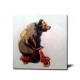 Abstract Bear - Hand-Painted Animal Wall Art Modern Oil Painting