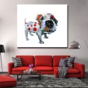 Abstract Dog - Hand-Painted Modern Home decor Wall Art oil Painting