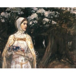 Beatrice 1915 by John William Waterhouse-Art gallery oil painting...