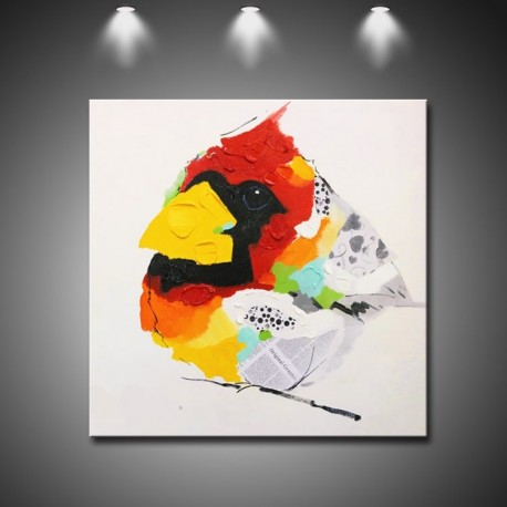 Baby Bird- Handmade Abstract Art Modern Oil Painting