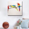 Best Friends-Parrots Handmade Canvas Art Modern Oil Painting