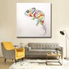 Colorful Chameleon Handmade Abstract Art Modern Oil Painting