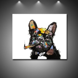 Cool Dog - Hand-Painted Modern Home decor wall art Painting