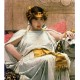 Cleopatra 1888 by John William Waterhouse-Art gallery oil painting reproductions