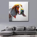 Cute Dog - Hand-Painted Modern Home decor Wall Art oil Painting