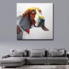 Cute Dog - Hand-Painted Modern Home decor Wall Art oil Painting