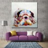 Resting Dog - Handmade Animal Wall Art Modern Oil Painting
