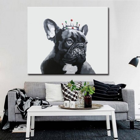 The King- Handmade Animal Canvas Art Modern Oil Painting