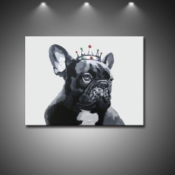 The King- Handmade Animal Canvas Art Modern Oil Painting