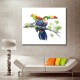 Toucans - Hand-Painted Modern Home decor Wall Art oil Painting-2-min