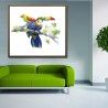 Toucans - Hand-Painted Modern Home decor Wall Art oil Painting-2-min