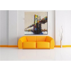 Abstract Bridge - Hand-Painted Modern Home decor wall art oil Painting