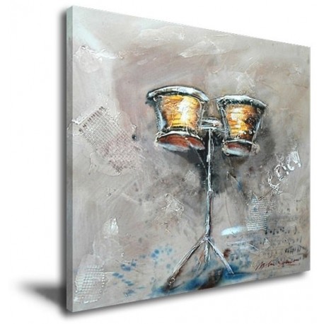 Ancient Drum - Hand-Painted Music Home decor wall art canvas Painting