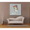Little Kitty - Hand-Painted Modern Home decor wall art oil Painting