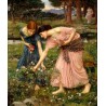 Gather Ye Rosebuds 1909 by John William Waterhouse -Art gallery oil painting reproductions