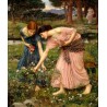 Gather Ye Rosebuds 1909 by John William Waterhouse -Art gallery...