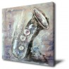 Saxophone - Hand-Painted Musical Home decor wall art oil Painting