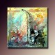 Saxophone Color - Hand-Painted Musical Home decor wall art Painting