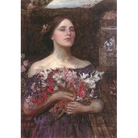Gather Ye Rosebuds, Ophelia 1908 by John William Waterhouse-Art gallery oil painting reproductions
