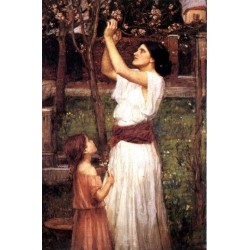 Gathering Almond Blossoms 1916 by John William Waterhouse-Art...