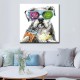 Chilling Dog - Hand-Painted Modern Home decor wall art oil Painting