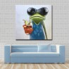 Cool Frog  - Hand-Painted Modern Home decor wall art oil Painting