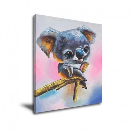 Cute Little Sloth - Hand-Painted Modern Home decor wall art oil Painting
